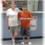 THANK YOU!! Ashton Whaley
This wonderful young man came into Sierra’s Haven today and wanted to donate his allowance of $10 to help care for the the animals at Sierra’s!  Pictured here with Ashton is Renay Whittier, one of Sierra’s very dedicated volunteers!
