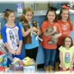 Sierra’s Haven would like to extend a great big THANK YOU to Local Girl Scout Troop #2659 who brought in a truckload of donations (cleaning supplies, dog and cat food, newspapers, toys, etc.) to Sierra’s Haven on Thursday, April 24, 2014.  